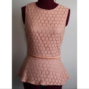 Forever 21 salmon peplum Top